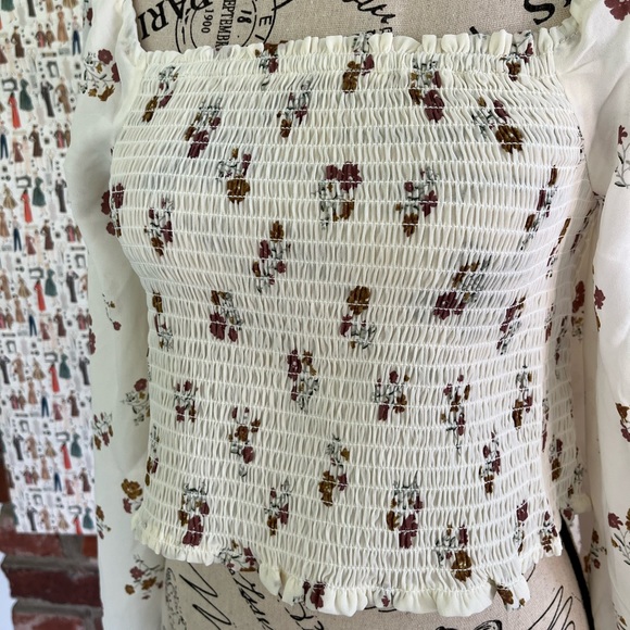 Ross Floral top NWT - Picture 3 of 8